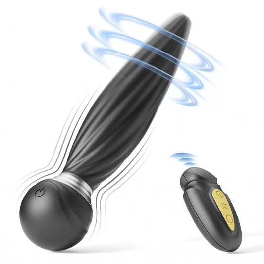 Plug anal de prostate à distance 7 vibrations 7 rotations DAISY 