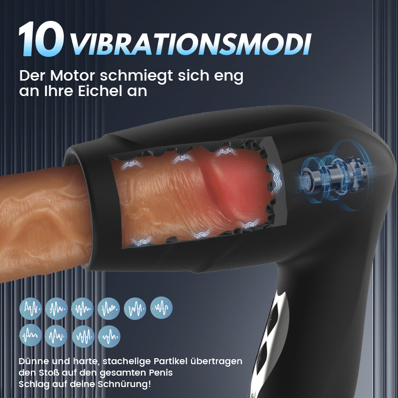 【vorverkauf】Blowjob Vakuumsauger 10 Vibratoren für Eicheltraining Männlicher Penis-Dildo-Training Masturbation