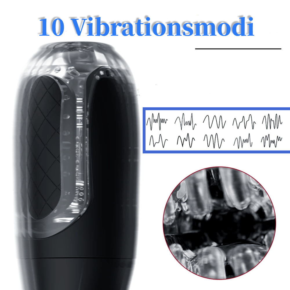 Fellation 4 modes d'aspiration 10 modes de vibration Coupe masturbateur automatique 