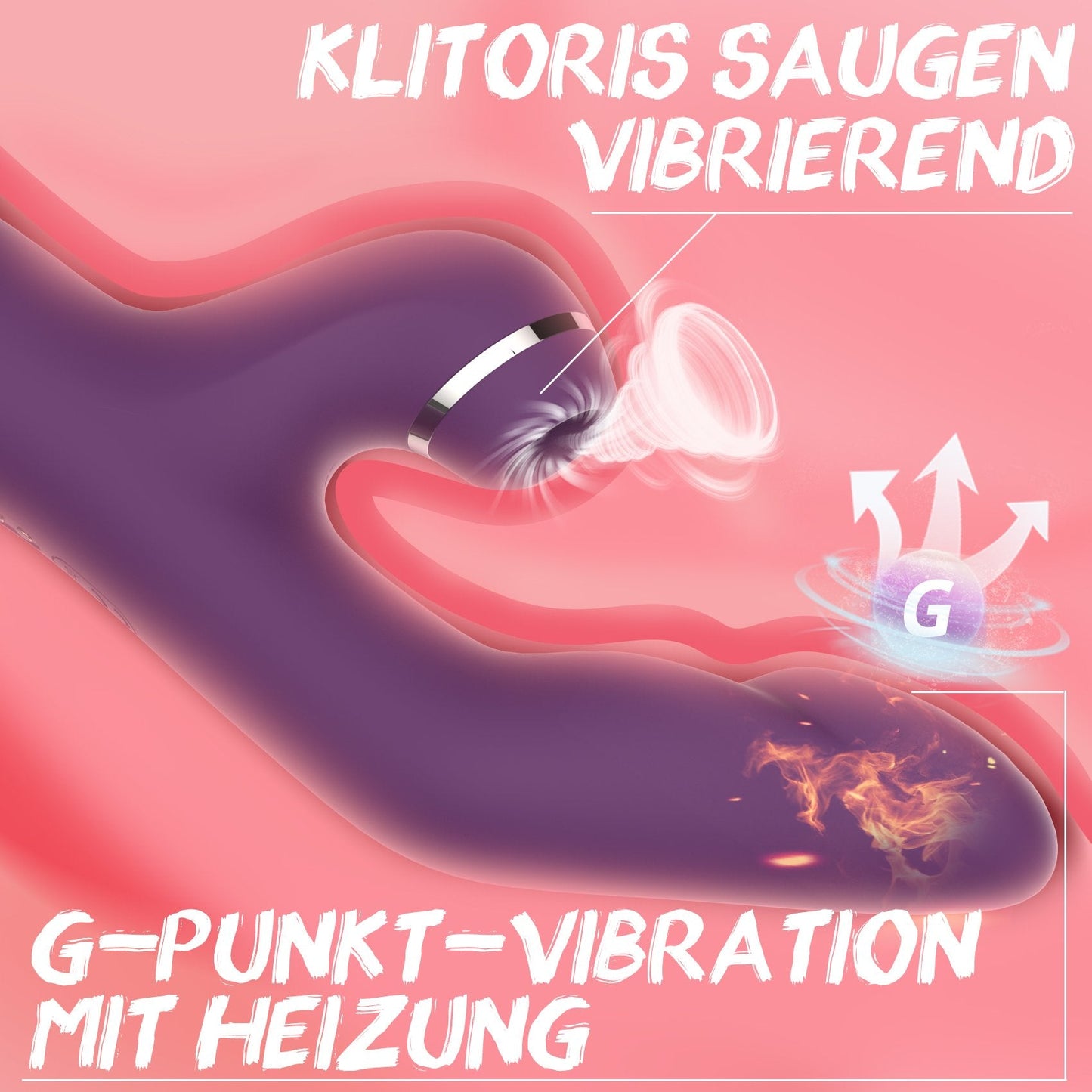 Fenado | Vibratoren für Sie Klitoris und G-punkt mit Heizung & Saugen