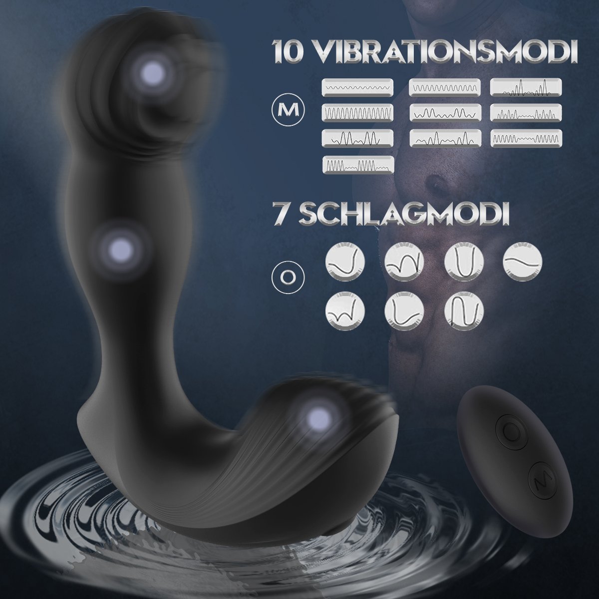 AILE | Vibromasseur anal appareil de massage de la prostate et gode anal pour hommes