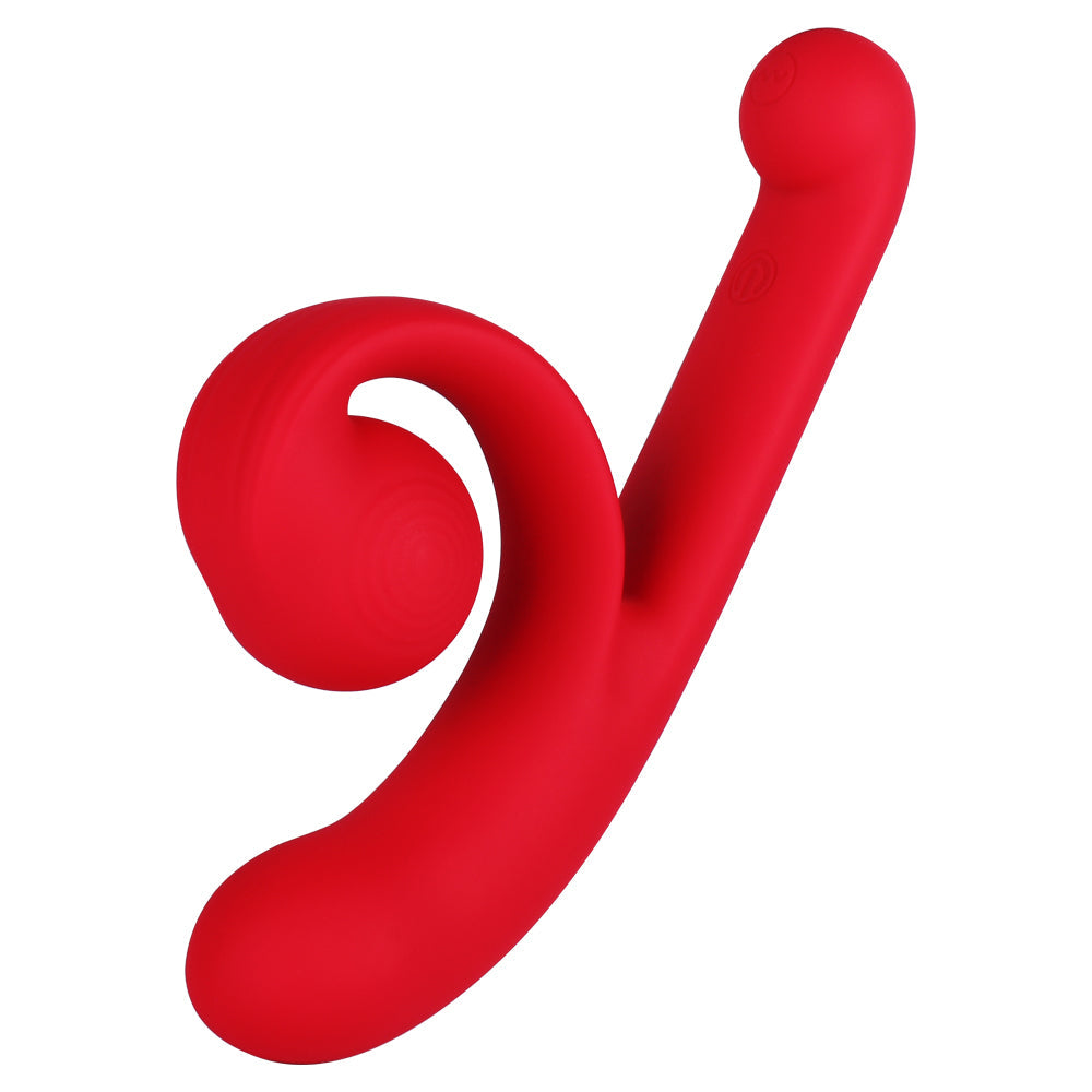 Schneckenvibrator für Klitoris und G-Punkt, einzigartiges Design (rot)
