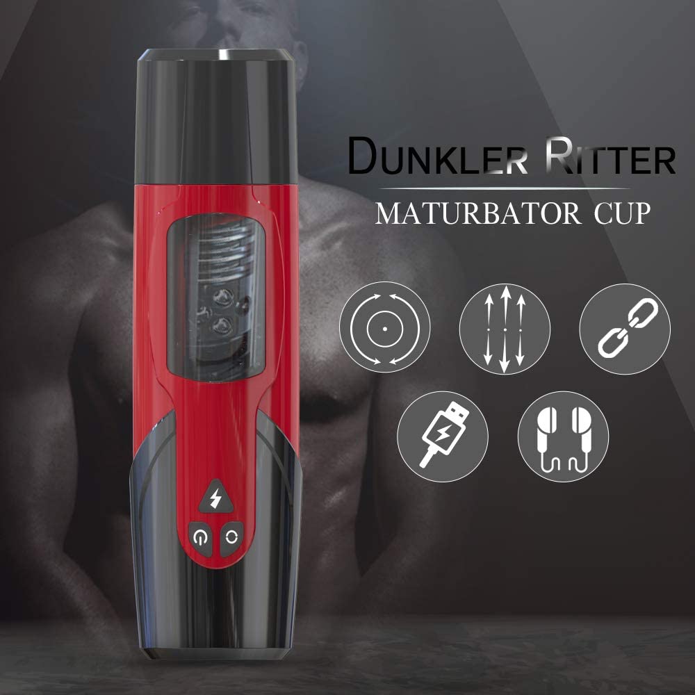 Dunkler Ritter Cup Masturbator 7 Stoßmodi 7 Rotation