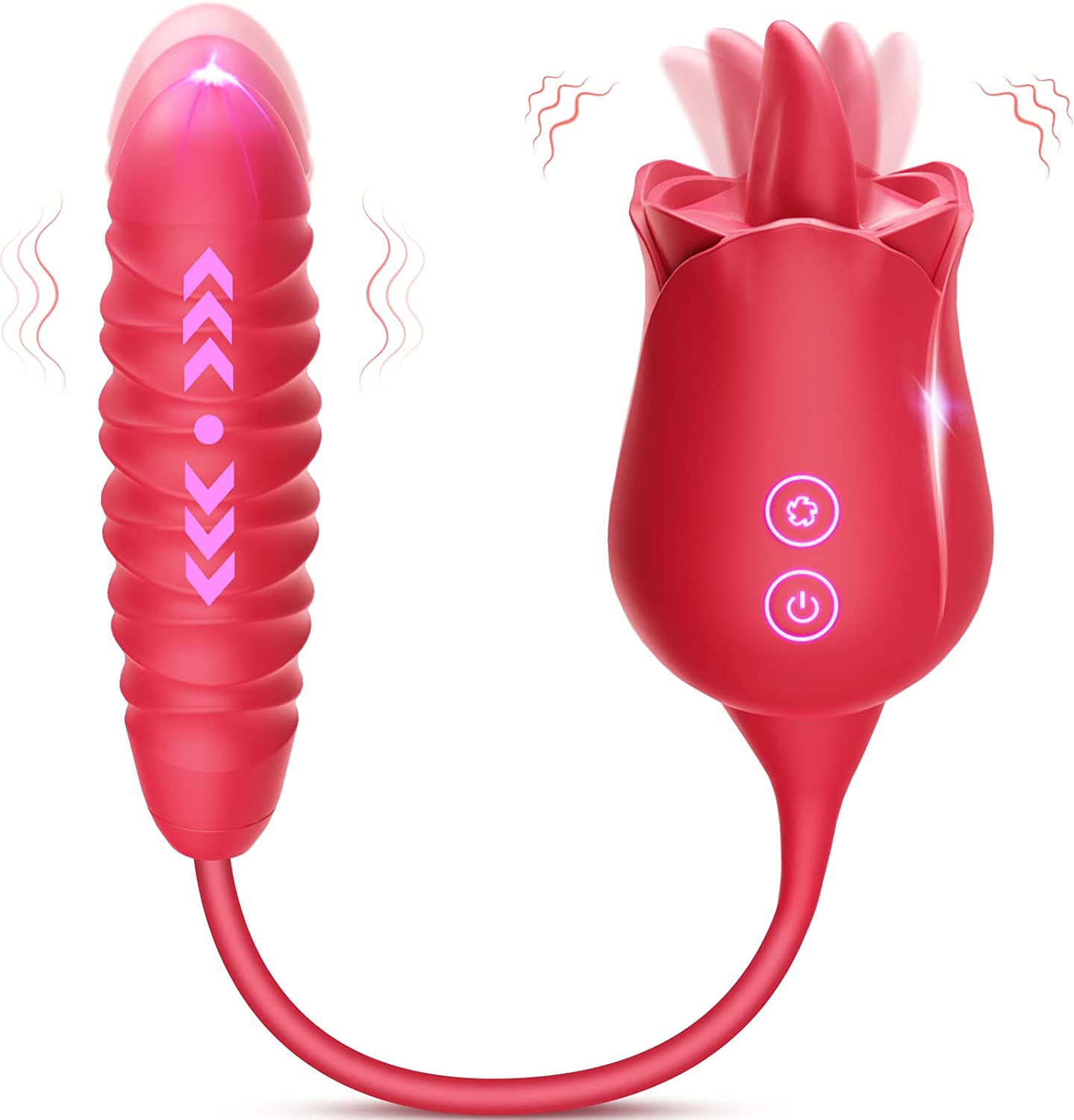 Vibromasseurs pour votre clitoris et votre point G avec 10 fonctions de choc 