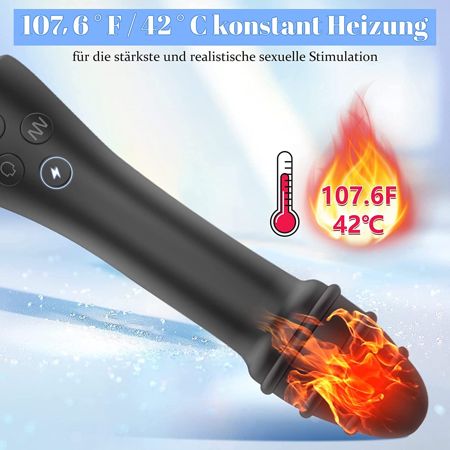 7 Modi und 107.6 ° F Heizung für Realistische Klitoris Stimulation Erotik Vibratoren