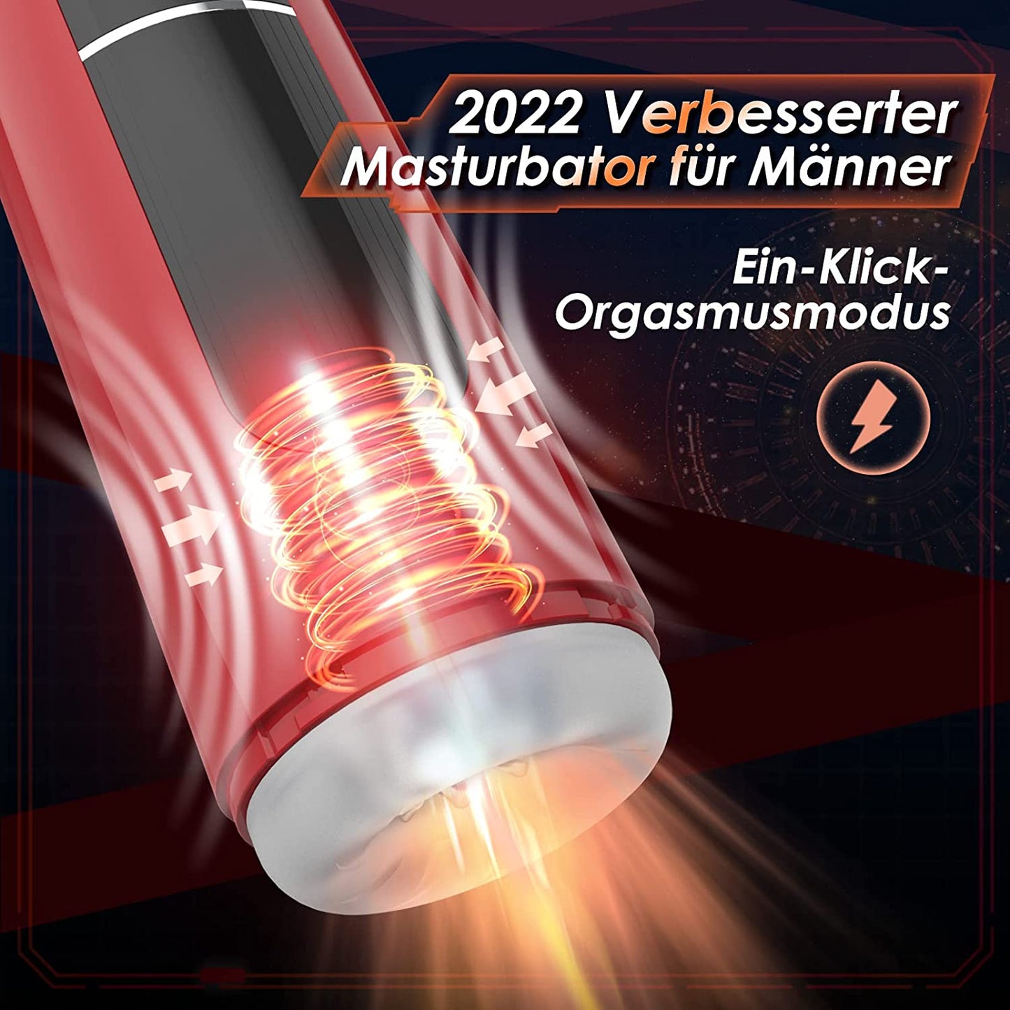 Automatischer Elektrischer Männlicher Masturbator Cup mit 7 Teleskopmodi 7 Vibrationsmodi