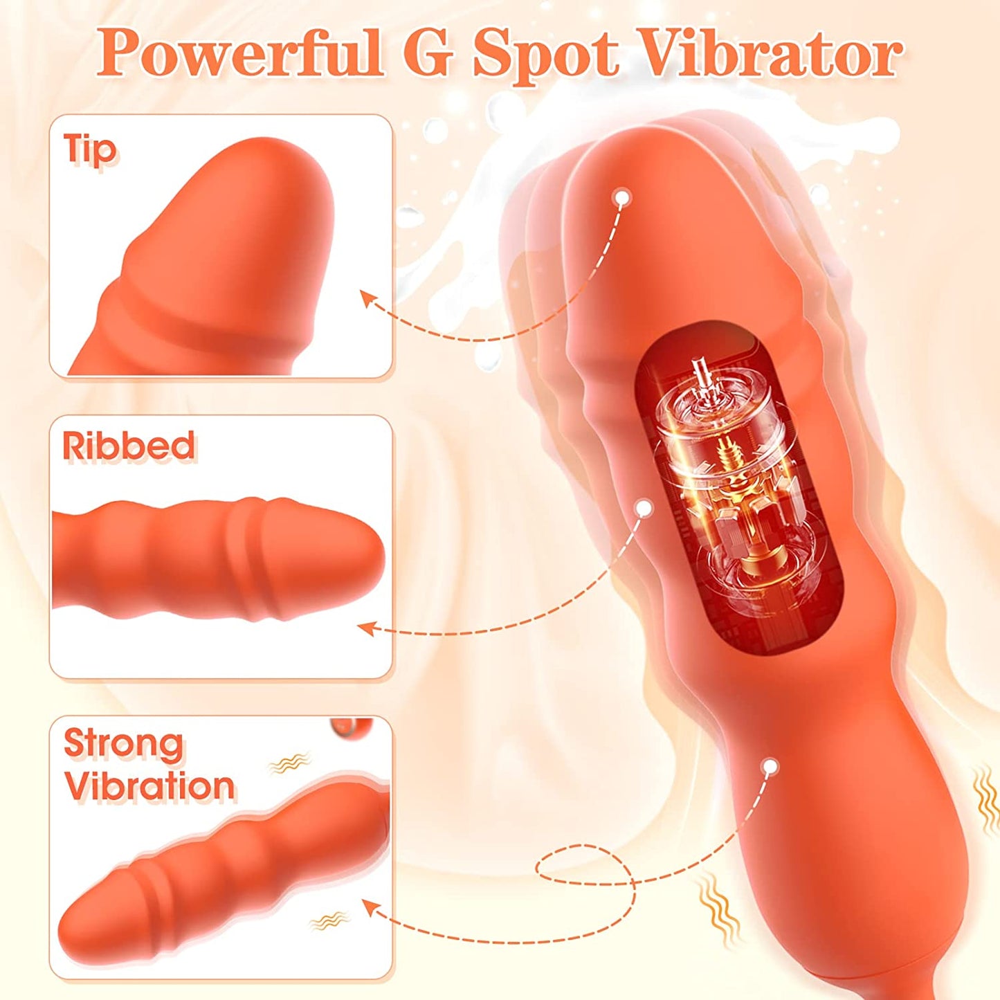 G Spot Vibrator für Frau - Dildo Vibrator mit 360° Rotation 19 Modi