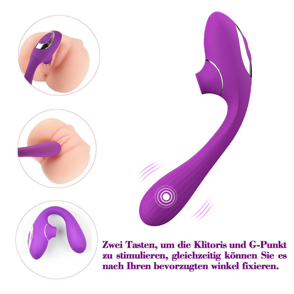 Vibrateurs de point G classiques léchant le vibromasseur de clitoris pour les femmes Stimulation du vagin 2 en 1 godes en silicone pour femmes